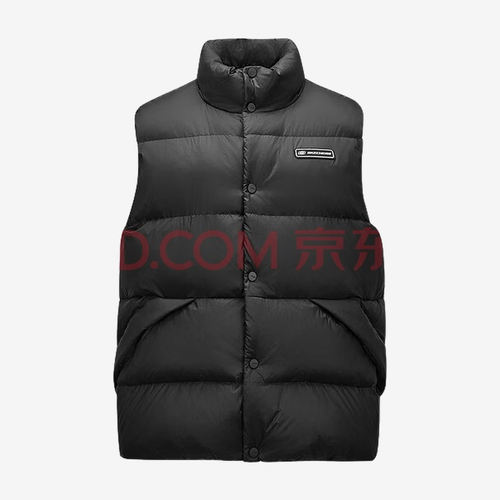 Skechers斯凯奇正品男女保暖轻便宽松立领羽绒马甲L424U046-0018