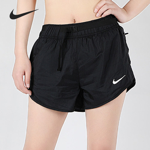 Nike/耐克正品女子LOGO时尚梭织训练透气跑步运动短裤CV8279