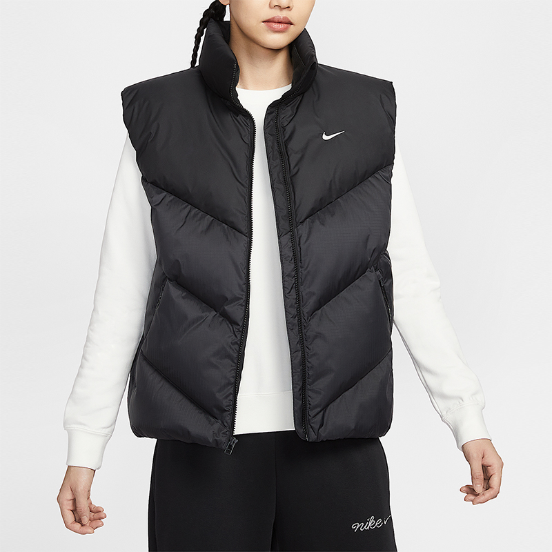Nike/耐克正品Sportswear女士休闲立领宽松羽绒马甲HV5238-010