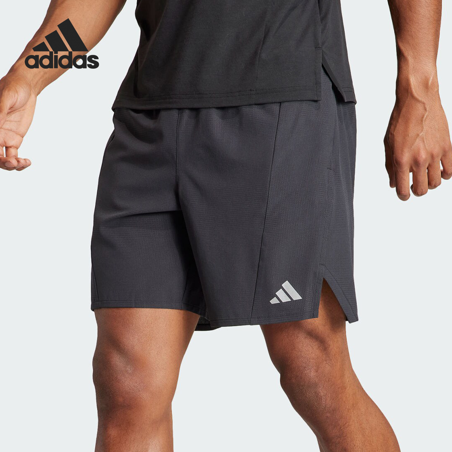 Adidas/阿迪达斯正品D4T HR SHO 透气男士运动健身短裤IS3732