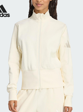 Adidas/阿迪达斯官方正品2025秋季款女士立领针织耐穿外套JW7434