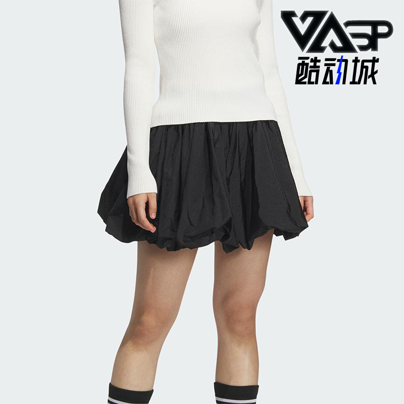 Adidas/阿迪达斯正品2025女士透气经典时尚花苞短裙KD8122