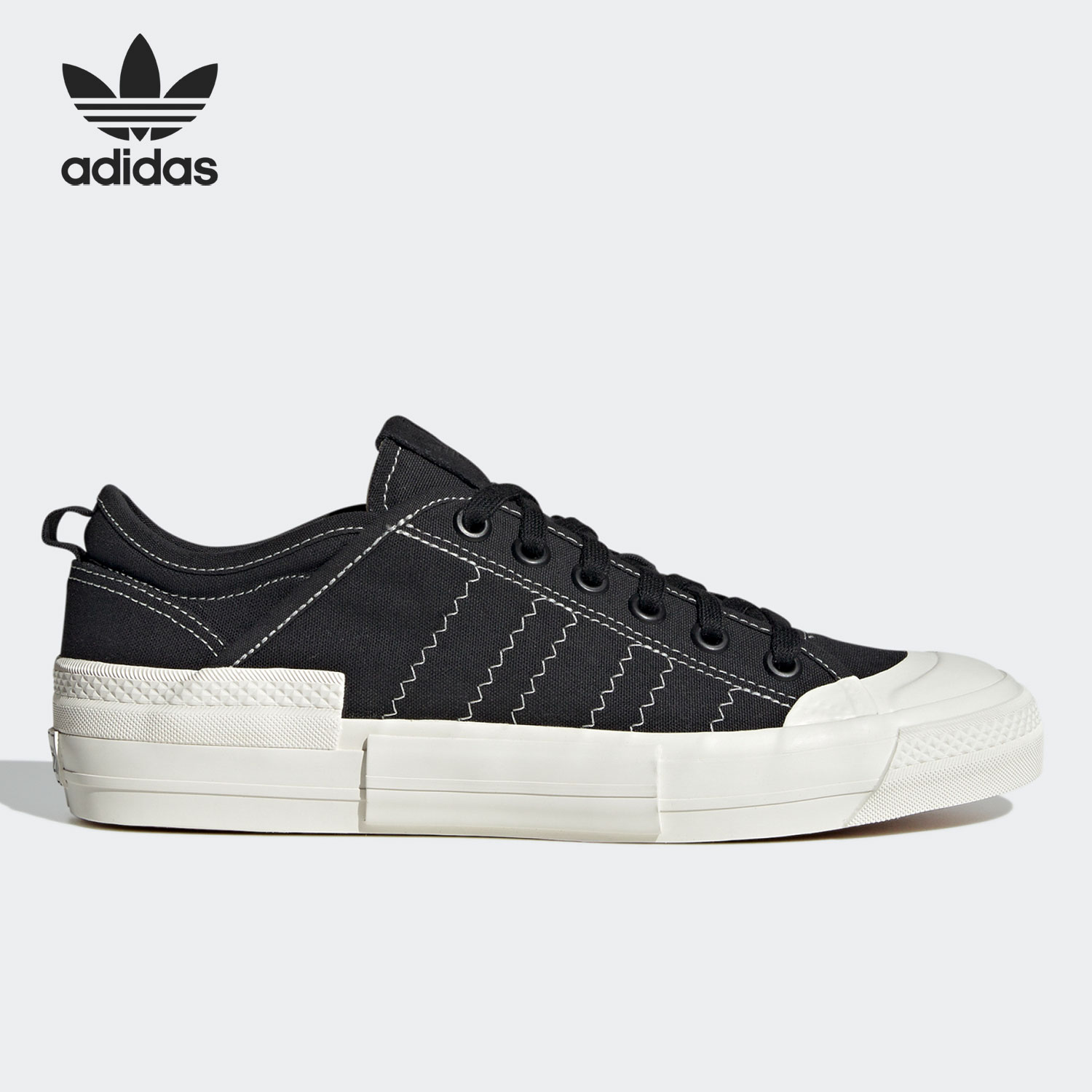 Adidas/阿迪达斯官方正品三叶草NIZZA 男女低帮经典板鞋 GX8544