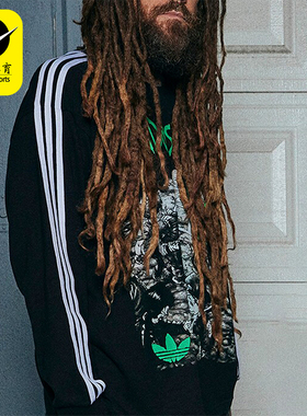 Adidas/阿迪达斯正品LONGLSEEVE KORN三叶草男士T恤IW7523