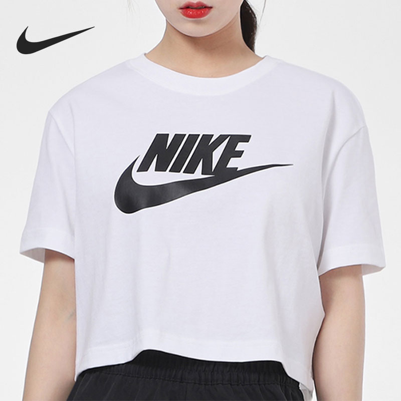 Nike/耐克正品当季新款短款女子圆领短袖休闲运动T恤BV6176-100