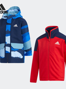 Adidas/阿迪达斯正品冬季新款小童装训练休闲运动梭织夹克 GP0462