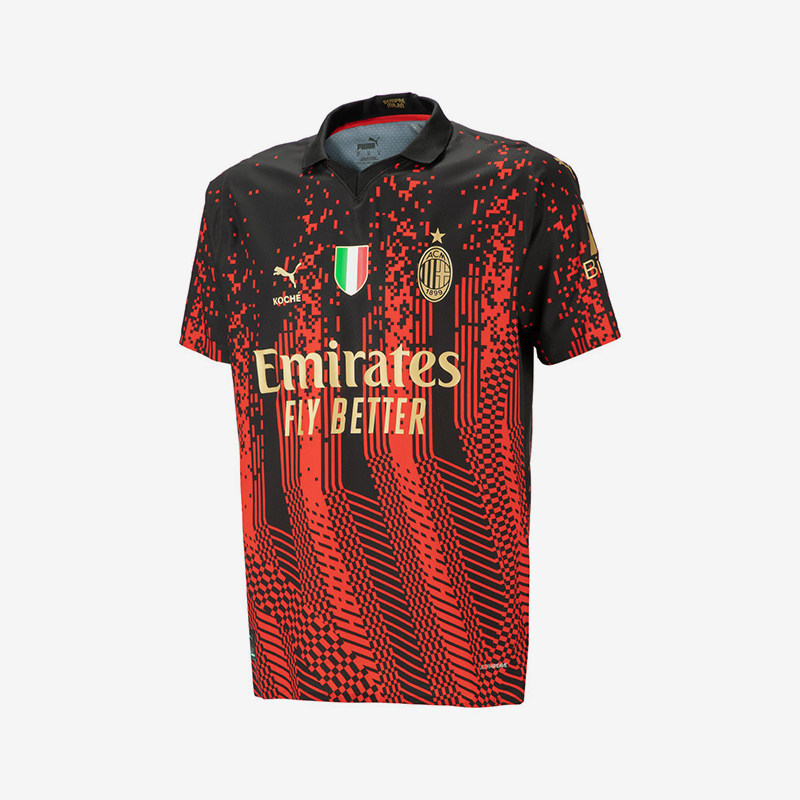 Puma/彪马正品AC米兰KOCHE联名第四球员版男士刺绣足球球衣,运动服/休闲服装,运动T恤,淘宝优惠券,粉丝福利购,淘宝优惠卷