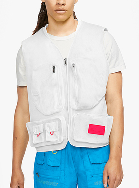 Nike/耐克正品新款男士运动户外网眼多口袋马甲CN4585-100