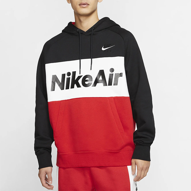 Nike/耐克正品2025男士保暖字母印花加绒运动套头衫CJ4825-011