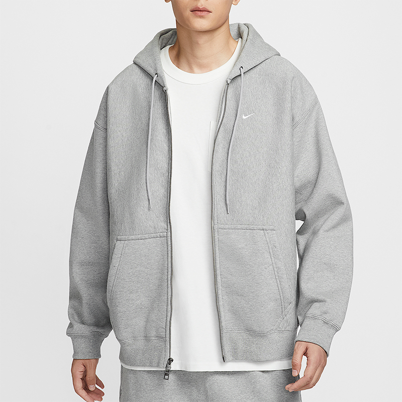 Nike/耐克正品Solo Swoosh男士休闲拉链开襟连帽外套HV1085-063