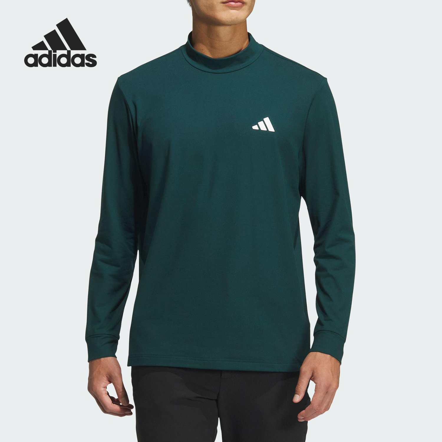 Adidas/阿迪达斯官方正品春秋男士保暖高尔夫复古长袖T恤JM0237