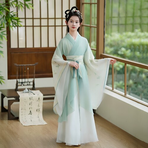 女童汉服超仙战国袍魏晋风演出服