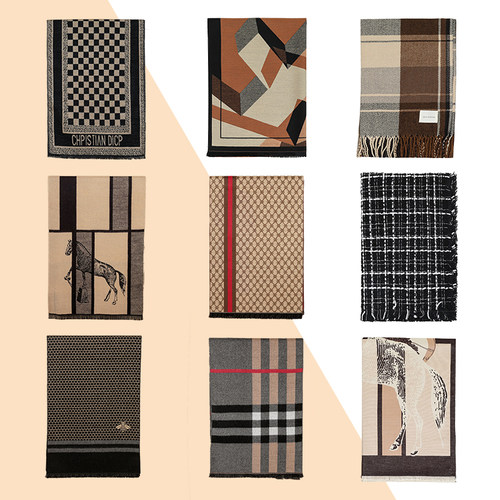 轻奢风样板间卧室衣帽间意式男女围巾挂架装饰品陈列软装摆件道具