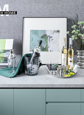 绿色摆件样板间摆件组合厨房轻奢