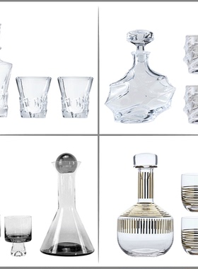 样板间玻璃欧式餐厅装饰品摆件