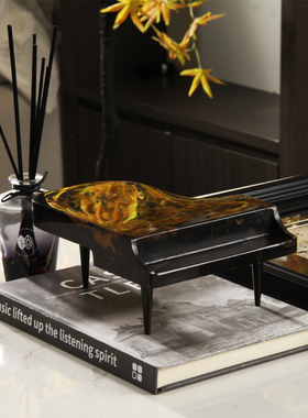 音乐软书桌儿童房摆件钢琴儿童房轻奢现代装饰品书架主题样板间