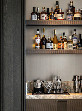 摆件酒柜酒瓶醒酒窖洋道具吧台样板房酒瓶水售楼部装饰酒器红模型