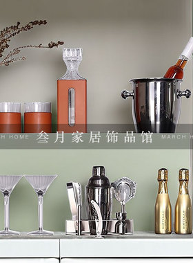 样板间厨房酒柜售楼部装饰品摆件