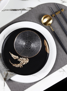 新中式样板房间餐具陶瓷套装创意