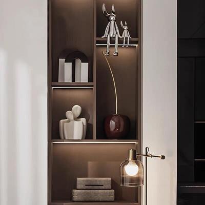 搭配摆设书柜样板间现代软