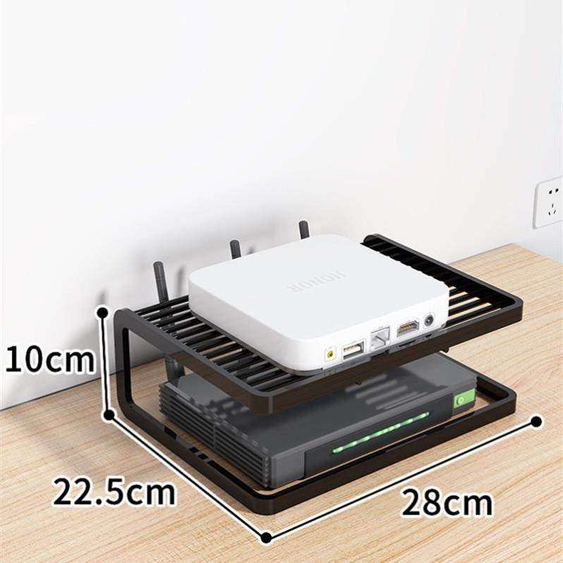 路由器置物架电视机顶盒放置架光猫收纳盒家用桌面多层收