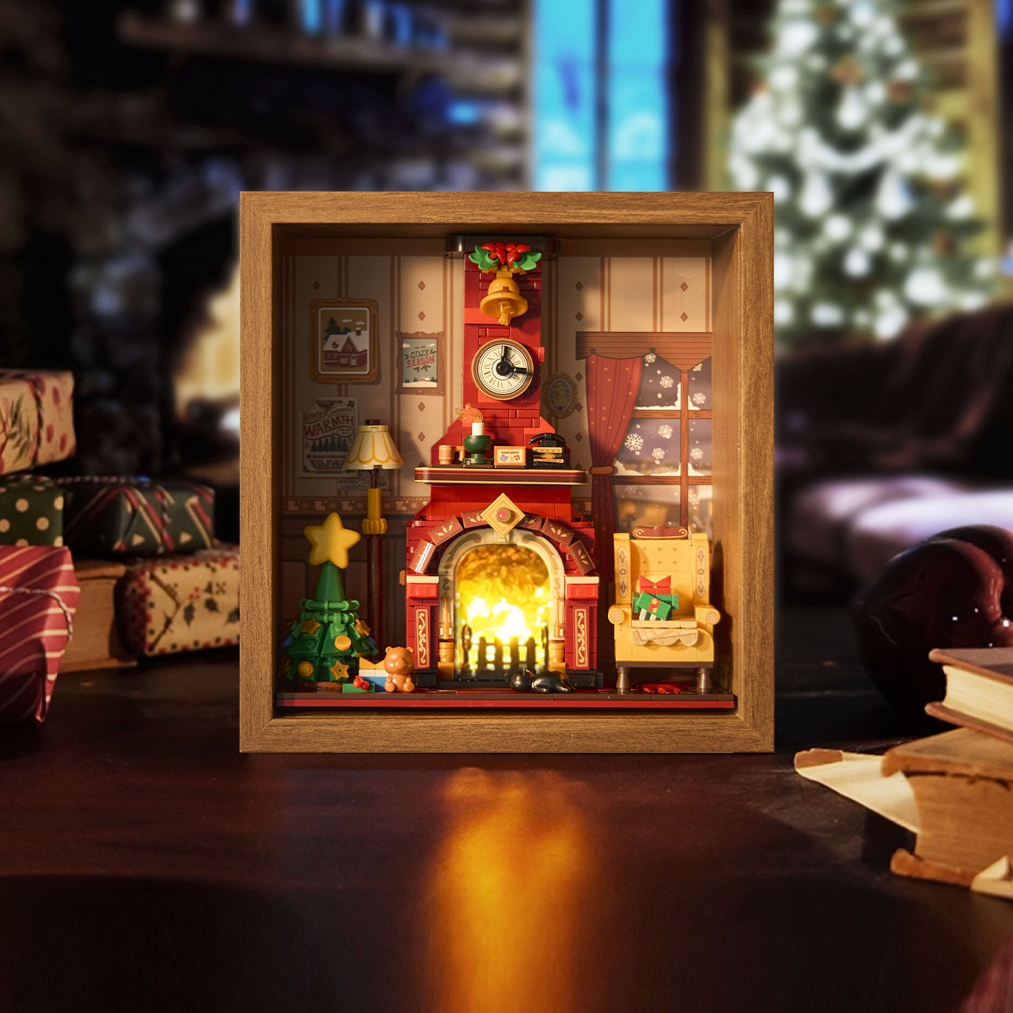 未及圣诞橱窗+暖冬壁炉+匆匆那年拼装积木桌面摆件男女生节日礼物,玩具/童车/益智/积木/模型,普通塑料积木,淘宝优惠券,粉丝福利购,淘宝优惠卷