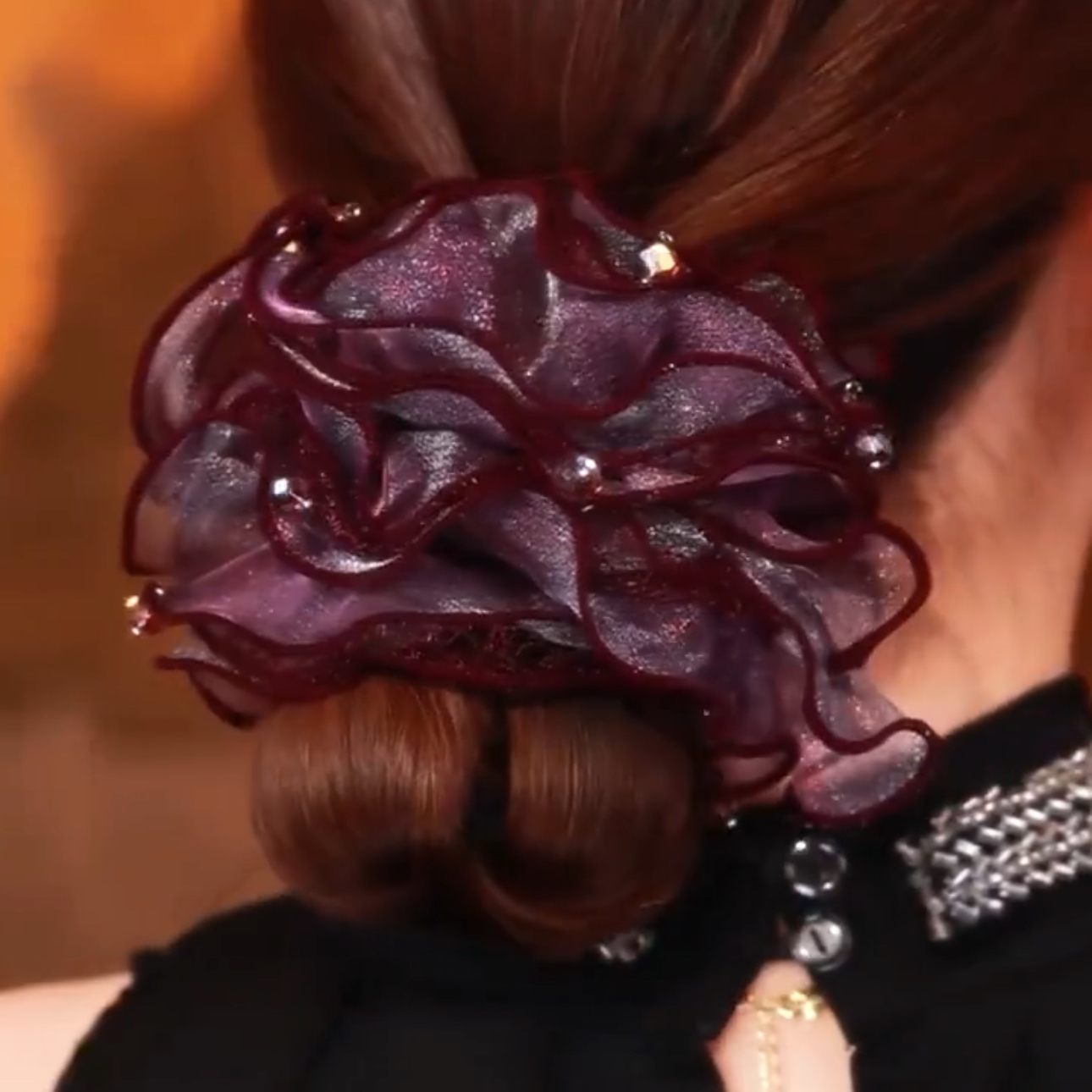 韩版头饰发圈皮筋手工发饰扎头发头绳女韩版蕾丝盘发头花