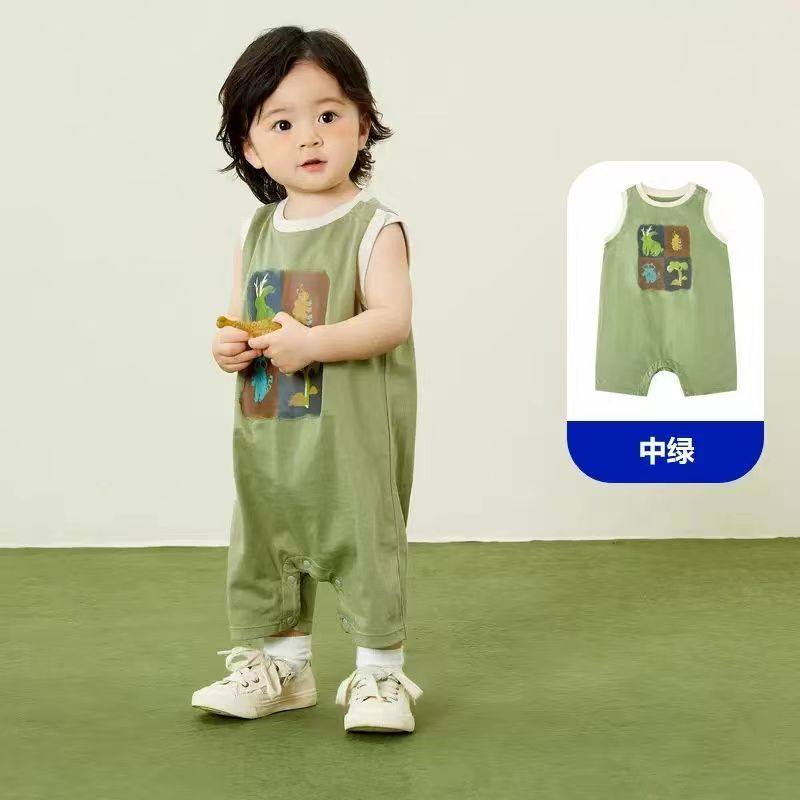 婴儿连体衣2025夏季爬服时尚