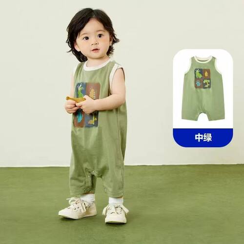 婴儿连体衣2025夏季爬服时尚