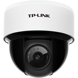TP-LINK摄像头 POE供电高清监控器室内半球家用手机远程360度全景