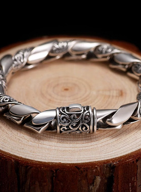 轻奢镂空男女士手链吉祥纹手链复