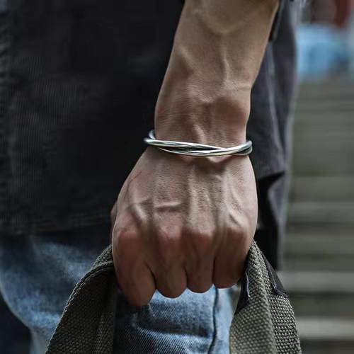 泰国手镯小众纯银复古