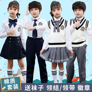 中小学生诗歌朗诵合唱服英伦风