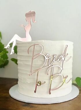 Simple New Design Bride To Be Party Cake Topper Rose Gold Ac