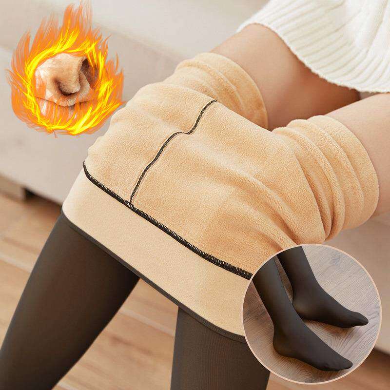 2023 Winter Woman Pantyhose Translucent Wool Sock Pants Wint