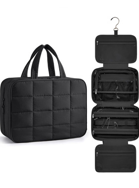 Toilet bag with jewelry storage bag hanging toilet bag fluf