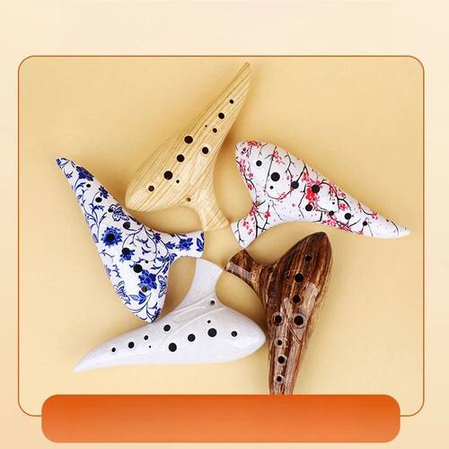 AC 12 Hole Ocarina Alto C Key, Ceramic Musical Instrument St