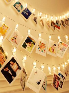 Photo Clip Lit Banner Wedding Decoration Birthday Party De