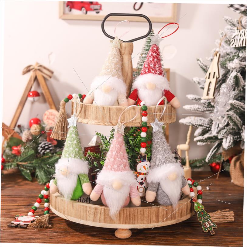 Christmas Forest man doll pendant faceless doll pendant