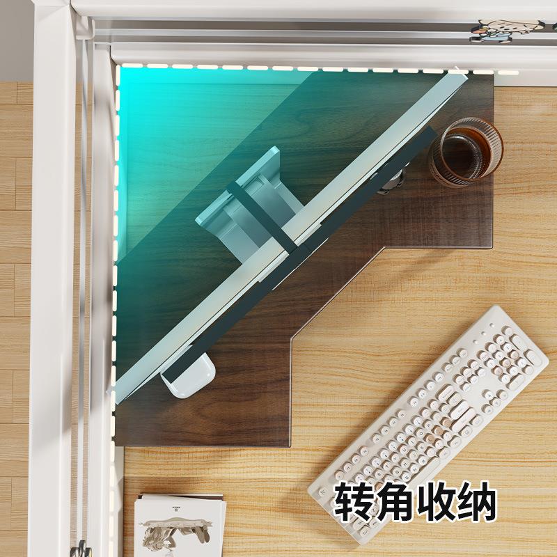 转角电脑增高架显示器屏幕底座支架办公桌三角置物架桌面收纳架子