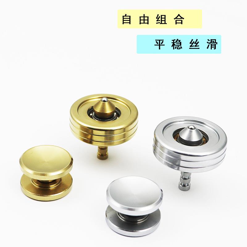 小行星指尖陀螺不锈钢手指陀螺简约圆形陀螺手杆成人旋转减压玩具