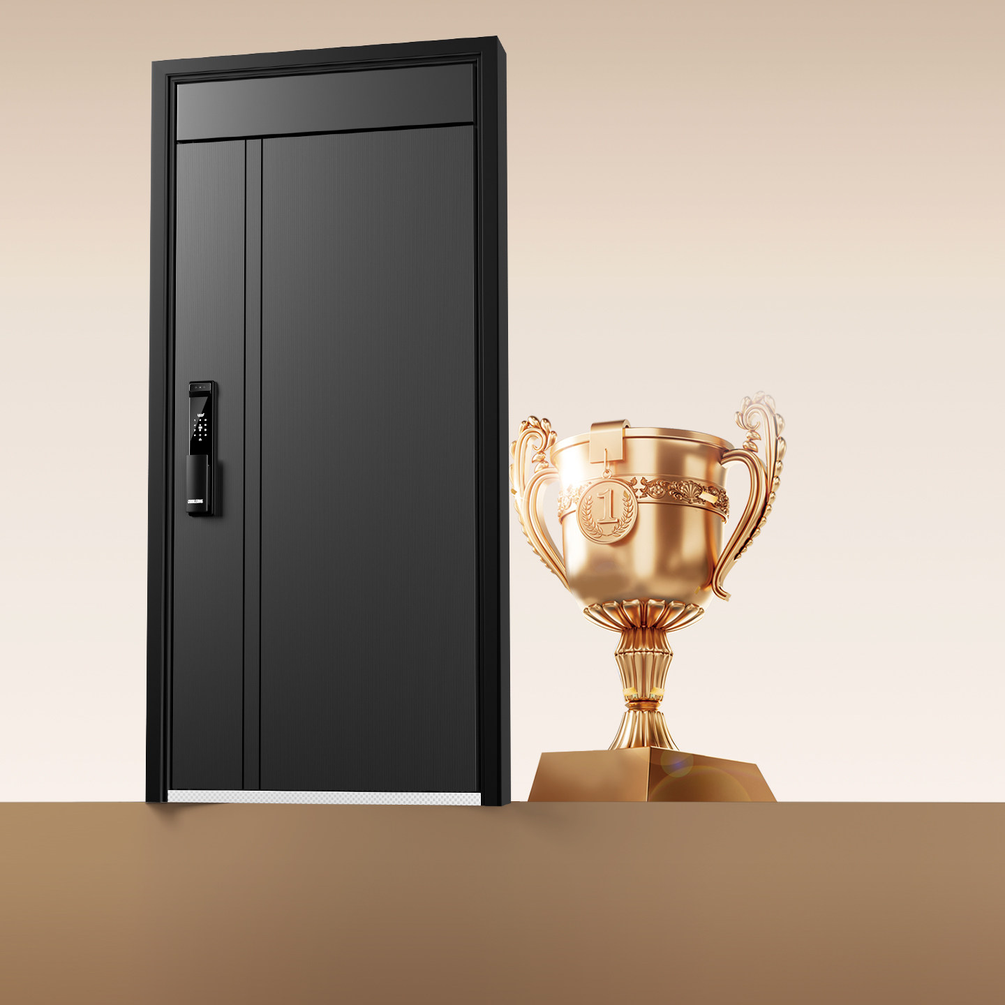 欧帝乐锌合金高门头防盗门