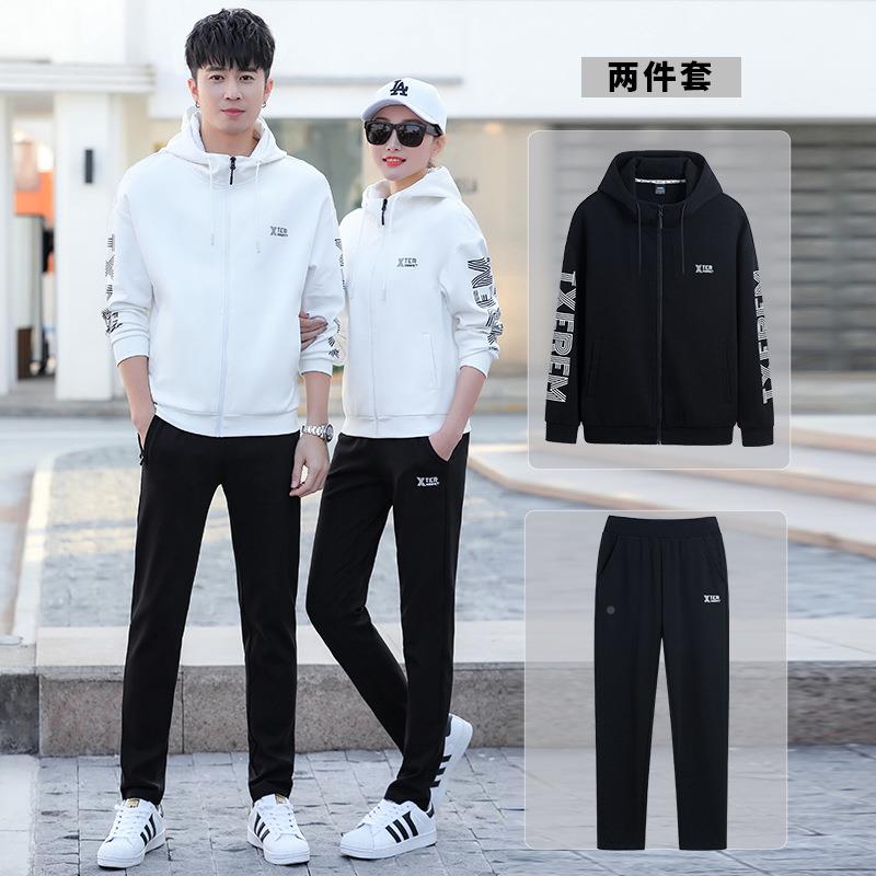 情侣运动套新男女秋季款韩版春连帽卫衣秋装休闲运装动服潮流8940