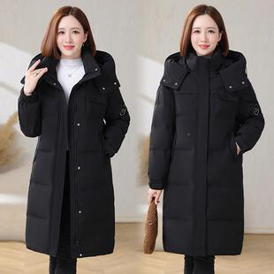 加白鸭绒服年妈妈装 专柜服同款 新款 外套厚冬8809季 羽绒女中长中款