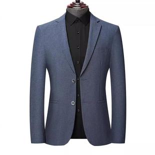 服士男春秋单件休闲新西装 薄商款 西款 L端务上衣正装 毛 外套高1123