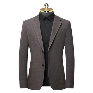 青男士 休闲潮流修男身格子西1207 西装 韩版 L服外套冬 中年装 秋新款