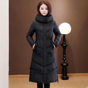 时尚 鸭尚白绒羽绒服女中长时款 修加身厚保暖299外套 新款 冬季