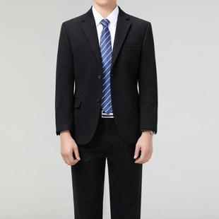 厚款 结礼服爸婚爸装 中年男商务职正装 2328秋冬羊业毛士料西服套装