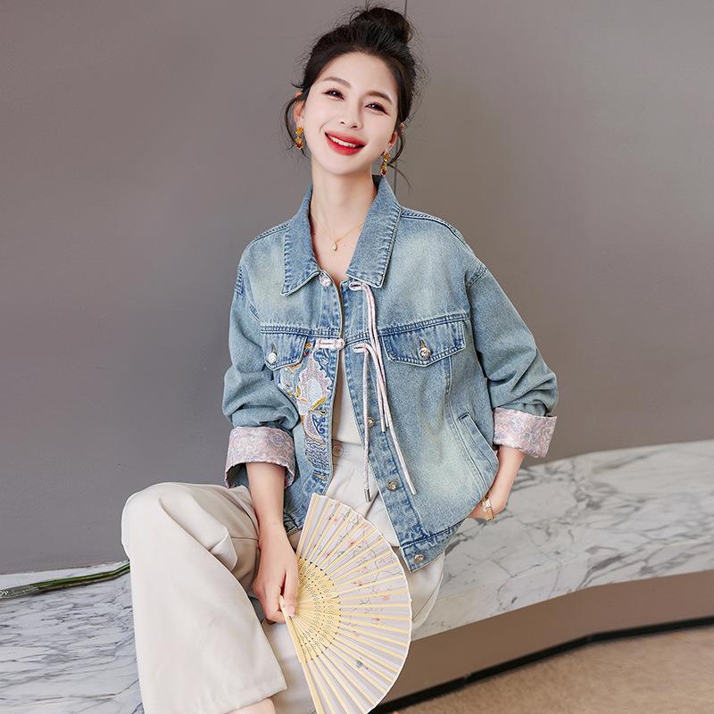 国牛仔外套女春中秋小个子年新纯A20款休闲时尚新式女装上风夹克