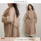 秘鲁Suri苏力羊毛高级浴袍风毛呢呢子大衣中长款 到手789元 女